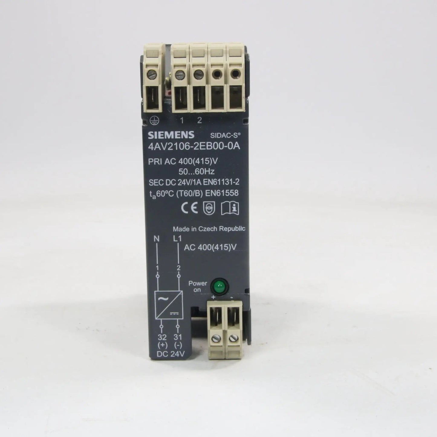 Siemens Sidac-S Power Supply 4AV2106-2EB00-0A