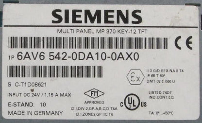 Siemens Simatic 6AV6 542-0DA10-0AX0