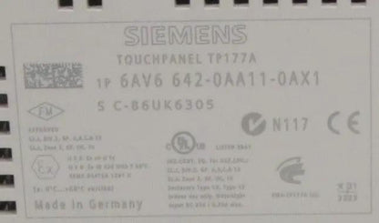 Siemens Simatic 6AV6 642-0AA11-0AX1 Touch Panel TP 177A