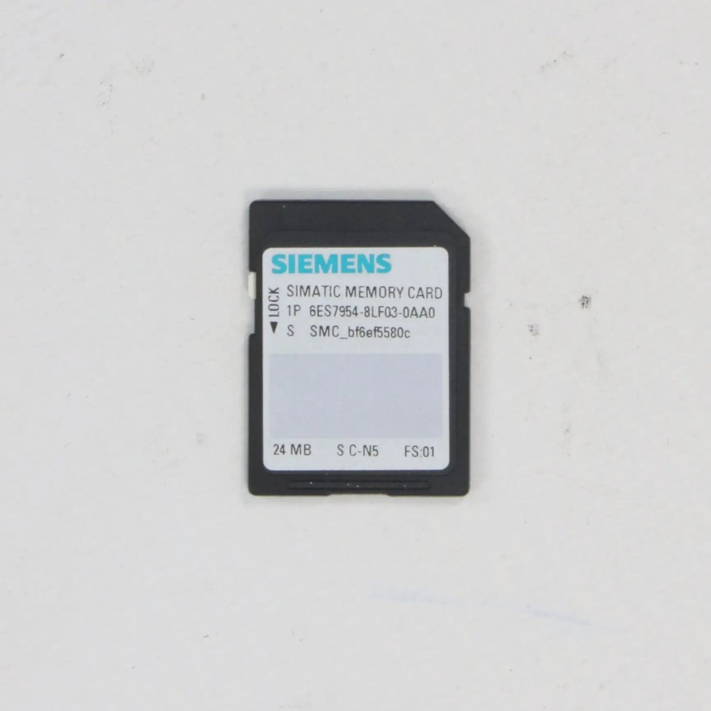 Siemens Simatic 6ES7 954 8LF03 0AA0 24MB SD Memory Card