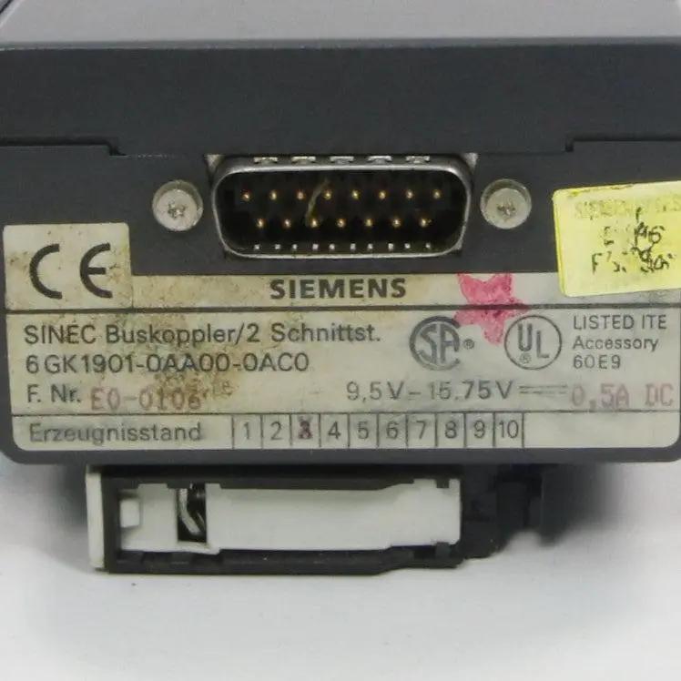 Siemens Simatic Net 6GK1901 0AA00 0AC0 Transceiver