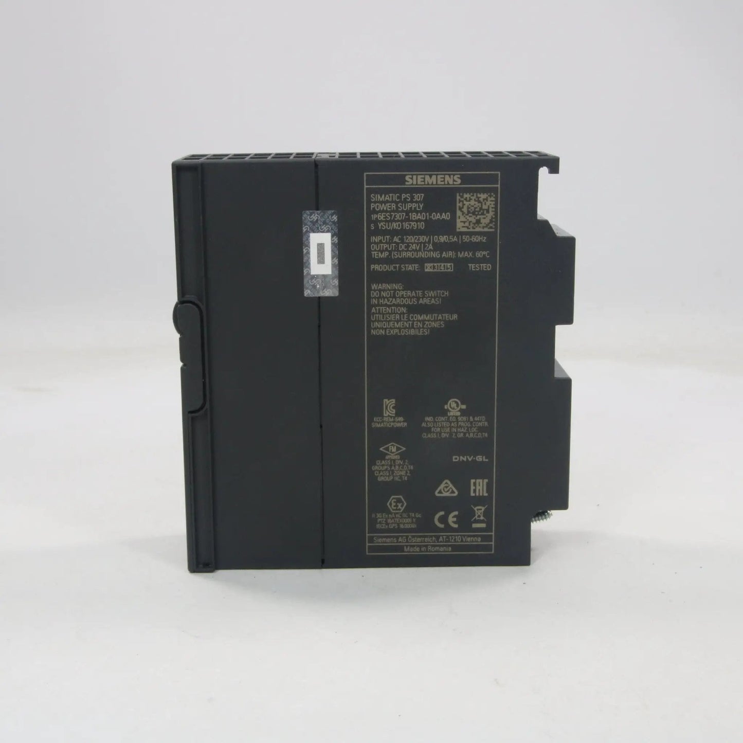 Siemens Simatic PS 307 Power Supply 6ES7307-1BA01-0AA0