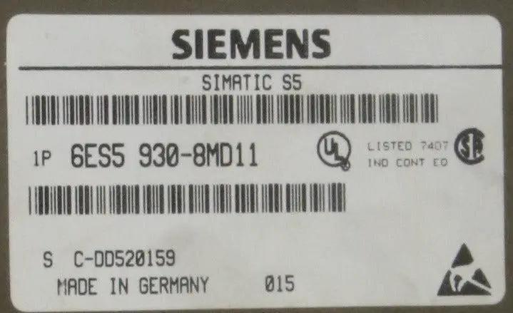 Siemens Simatic S5 6ES5 930-8MD11 Power Supply