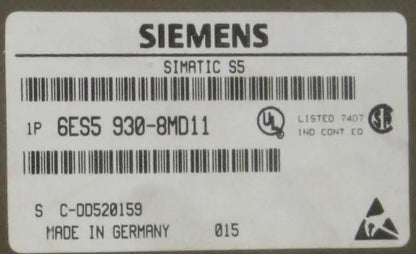 Siemens Simatic S5 6ES5 930-8MD11 Power Supply
