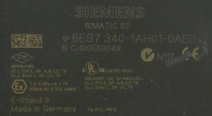 Siemens Simatic S7 Communication Module 6ES7 340-1AH01-0AE0