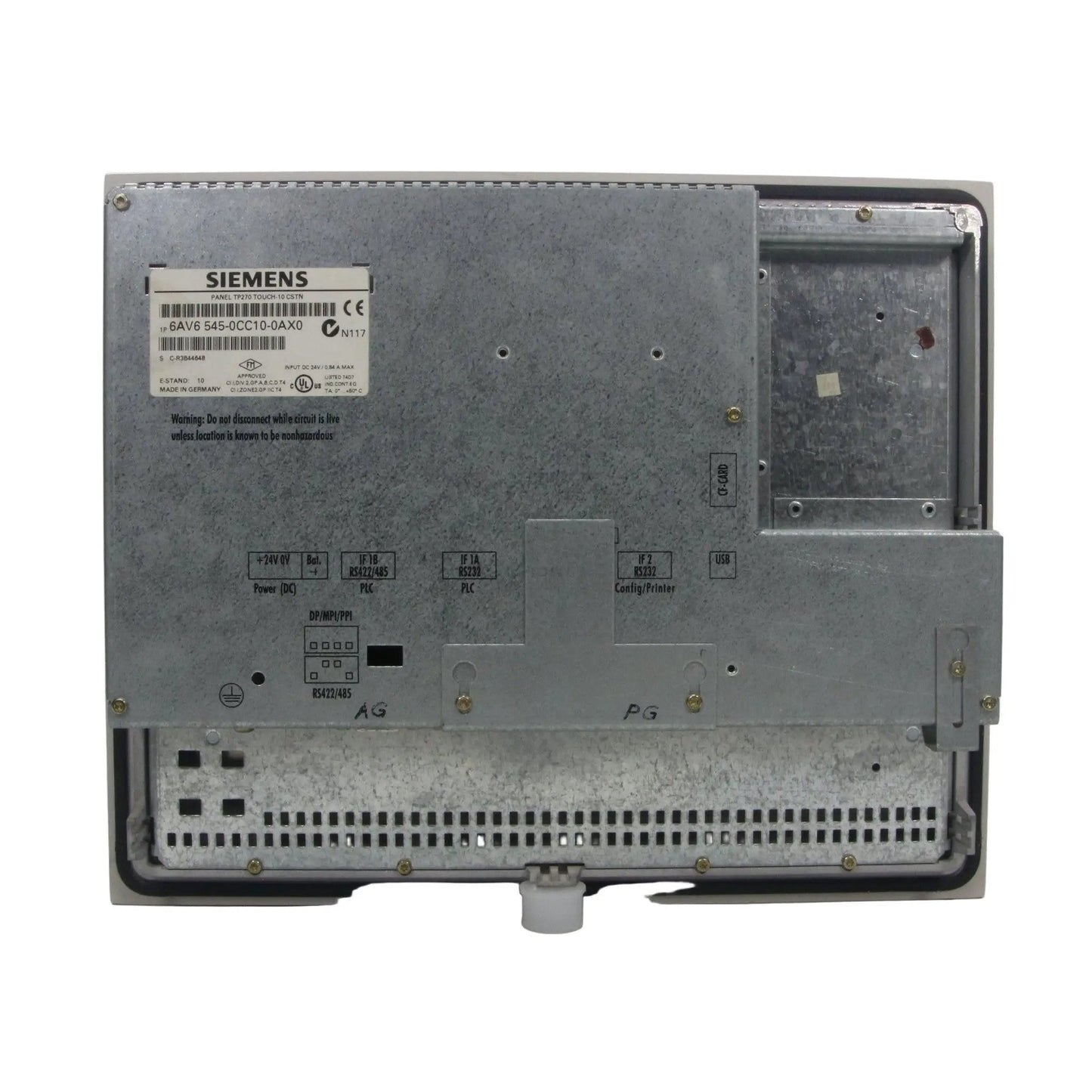 Siemens Simatic TP270 Touch Panel - 6AV6 545-0CC10-0AX0