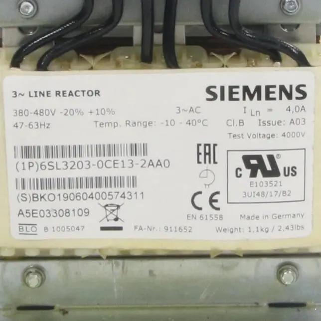 Siemens Sinamics 6SL3202 0CE13 2AA0 Line Reactor