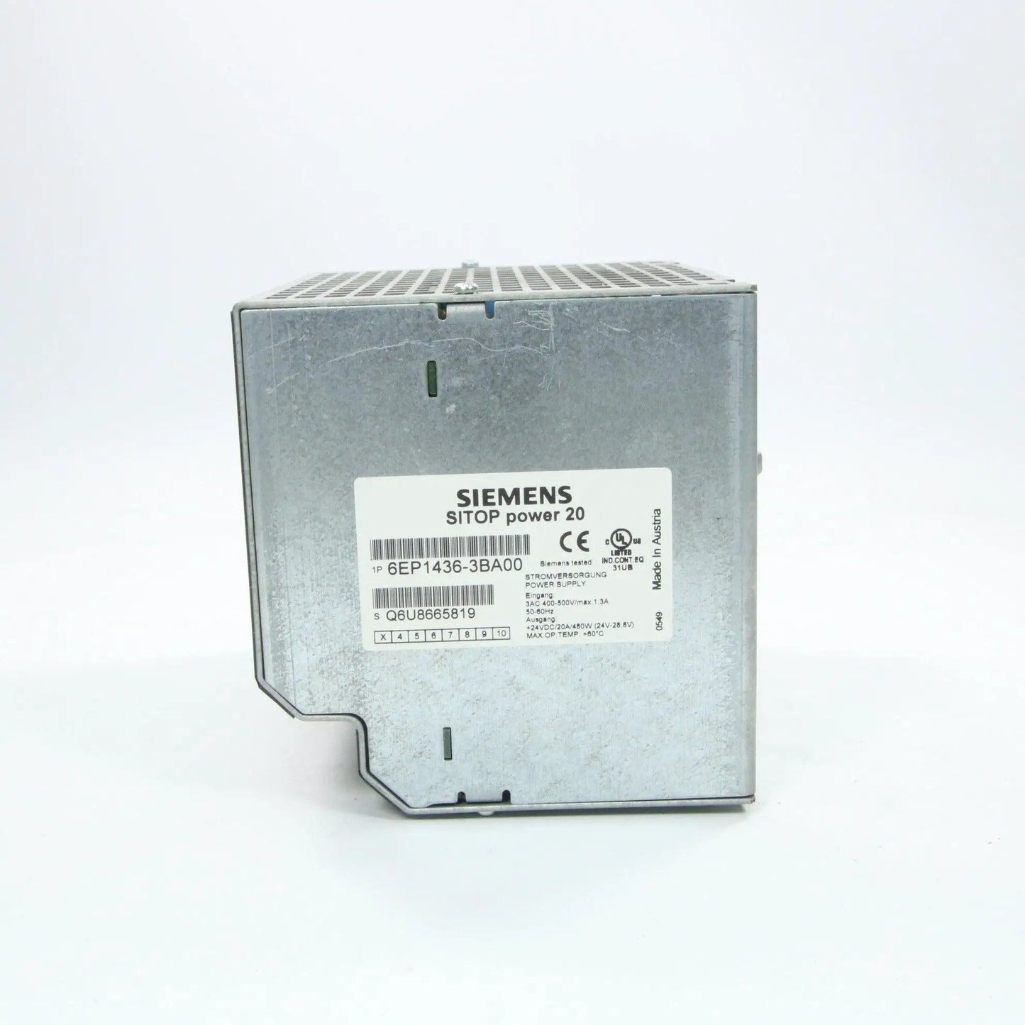 Siemens Sitop Power 20 6EP1436-3BA00 Power Supply
