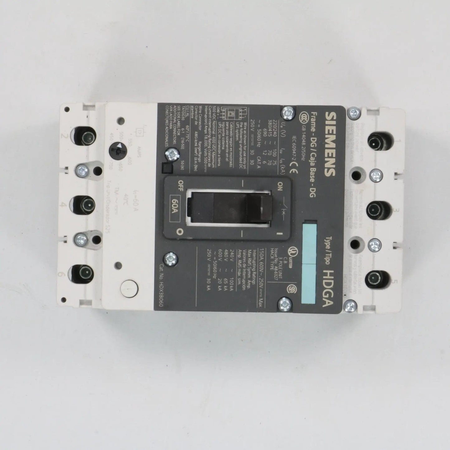 Siemens circuit breaker 3VL2106-2KN33-0AA0