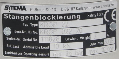 Sitema KRGP 22 Pneumatic Safety Brake