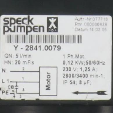 Speck Pumpen Y 2841 0079 Pump