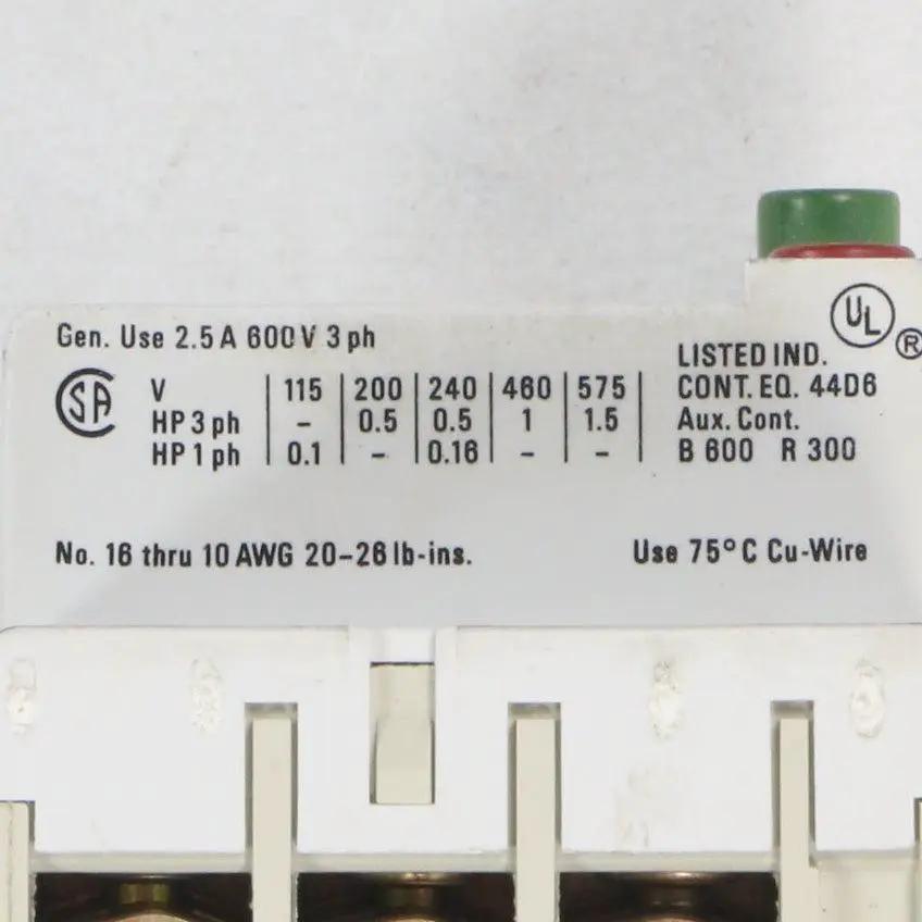 Sprecher + Schuh KTA 3-25 Motor Circuit Protector 1.6 - 2.5 A