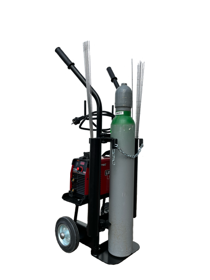 Flesverhoger voor 11 of 13 liter ALbee flessen Machine trolley - laskar - laswagen.