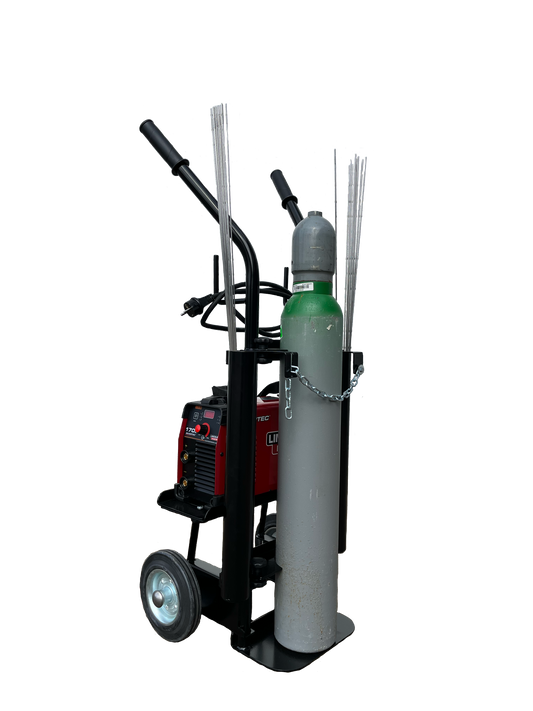 Flesverhoger voor 11 of 13 liter ALbee flessen Machine trolley - laskar - laswagen.