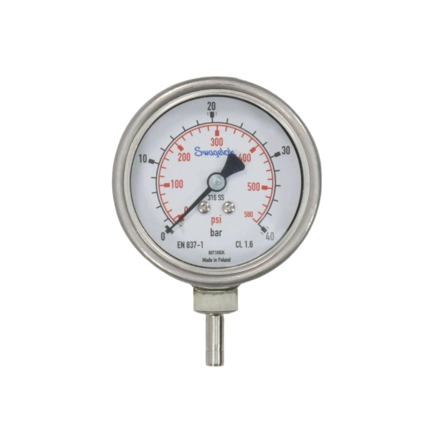 Swagelok PGI 63B BG40 LASX Pressure Gauge