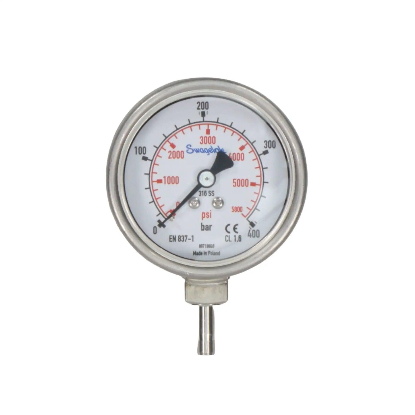 Swagelok PGI-63B-BG400-LASX Pressure Gauge