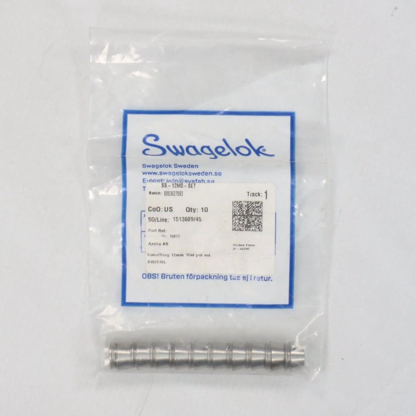 Swagelok SS 12M0 SET Ferrule Set (x10)