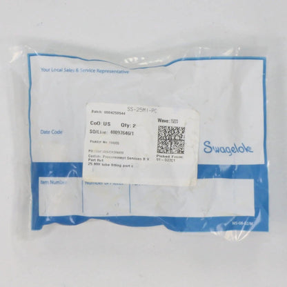 Swagelok SS-25M1-PC Port Connector x 2