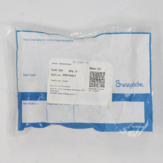 Swagelok SS-25M1-PC Port Connector x 2
