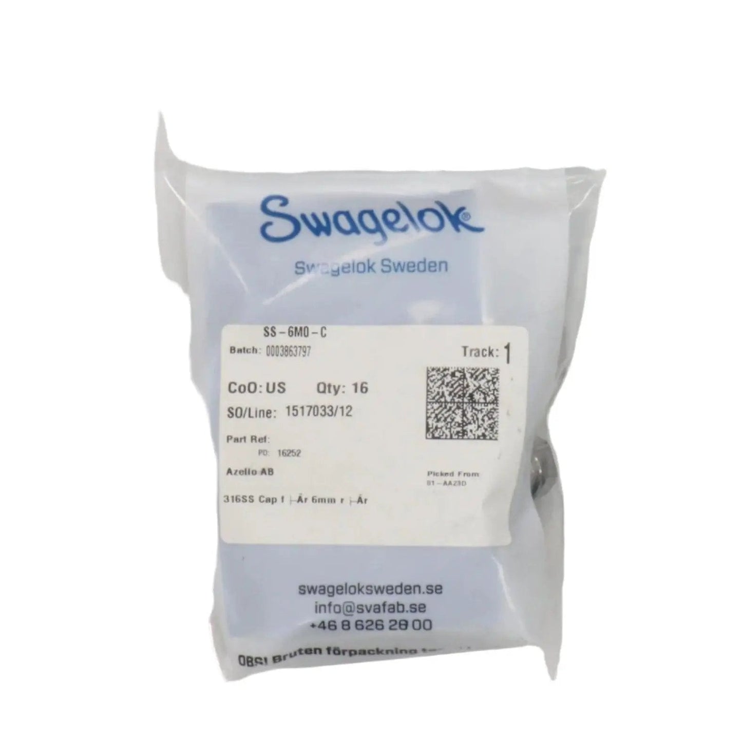 Swagelok SS 6M0 C Cap (16x)