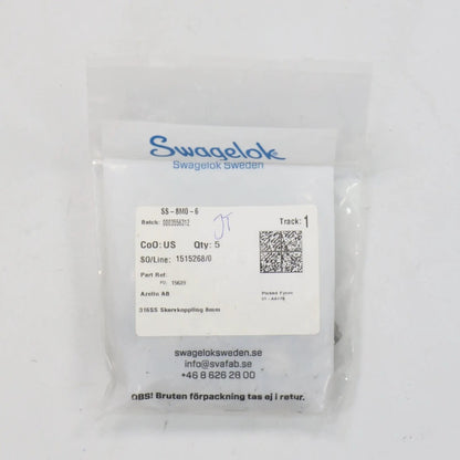 Swagelok SS 8M0 6 6M Tube Fitting Reducing Union (5x)