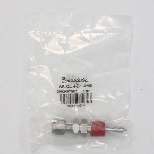Swagelok SS QC4 D1 6M0 Instrumentation Quick Connect Stem with Valve
