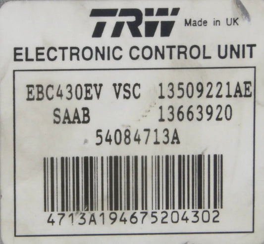 TRW Electronic Control Unit EBC430EV VSC