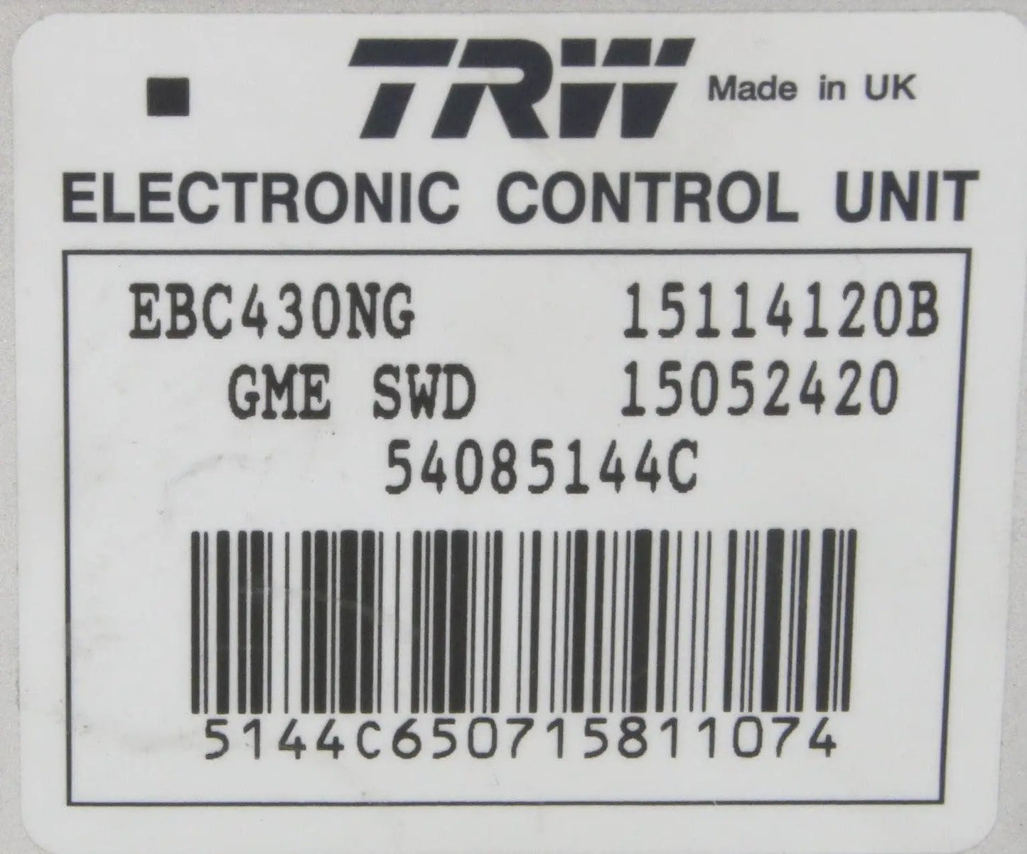TRW Electronic Control Unit EBC430NG