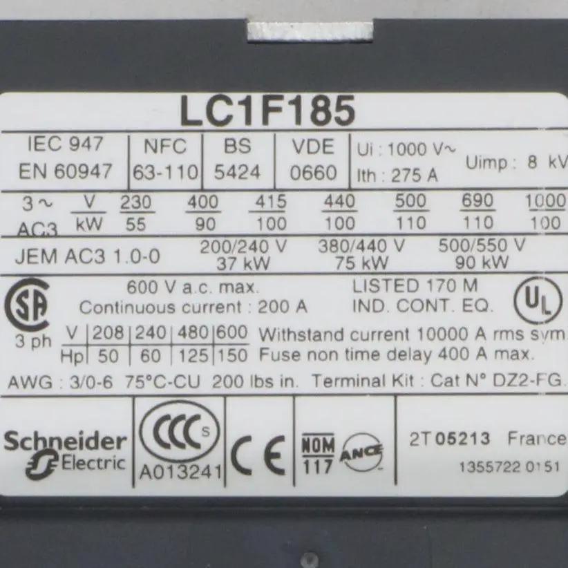 Telemecanique LC1 F185 TySys F Contactor