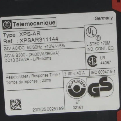 Telemecanique Preventa XPS AR Safety Relay