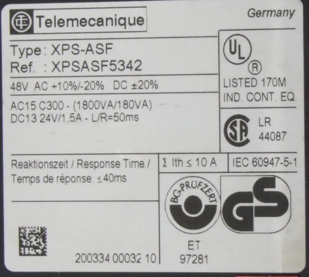 Telemecanique Preventa XPS-ASF Safety Relay 5342