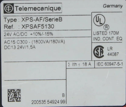 Telemecanique Preventa XPSAF5130 Safety Relay