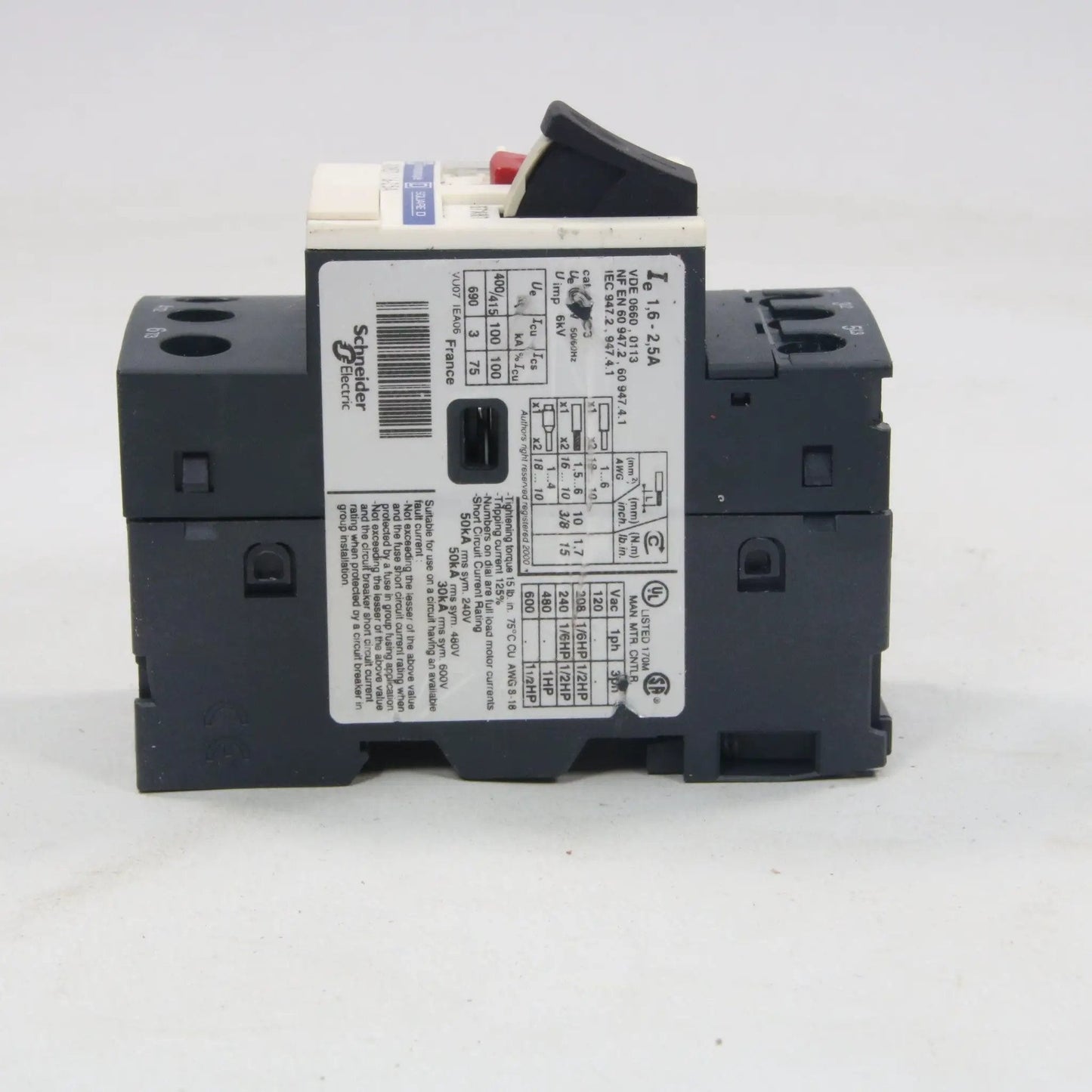 Telemecanique Square D GV2ME07 Circuit Breaker