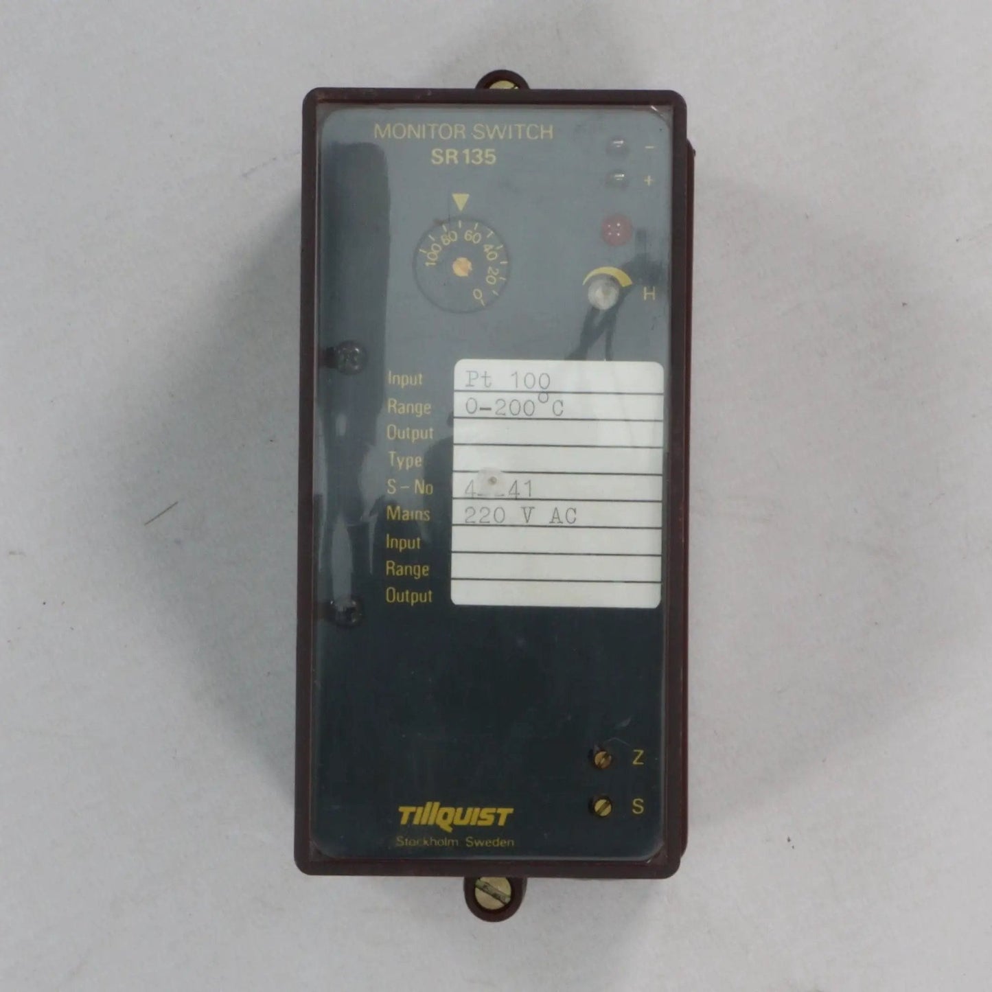 Tillquist SR 135 Monitor Switch