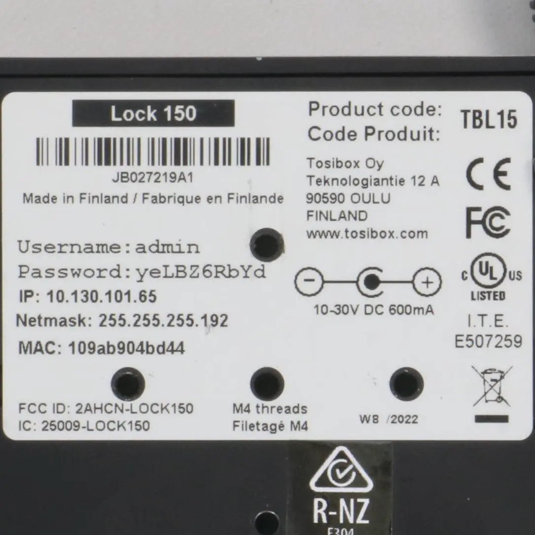 Tosibox Lock 150 Industrial Router