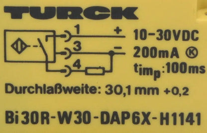 Turck Bi30R W30 DAP6X H1141 Ring Sensor