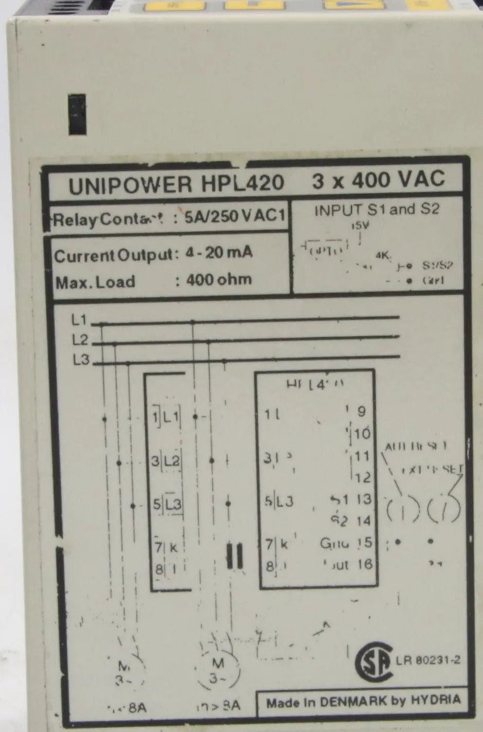 Unipower HPL420 Load Monitor