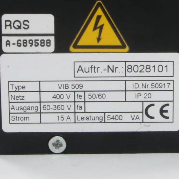 Vibra Schultheis Maschinenfabrik VIB 509 Thyristor Controller