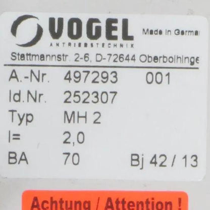 Vogel MH2 Gearbox