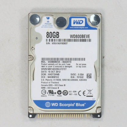 WD Scorpio Blue 80GB Hard Drive