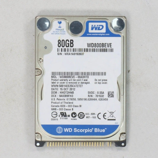 WD Scorpio Blue 80GB Hard Drive
