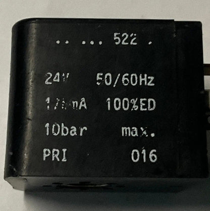Wabco 522 Solenoid Valve Coil 24V AC