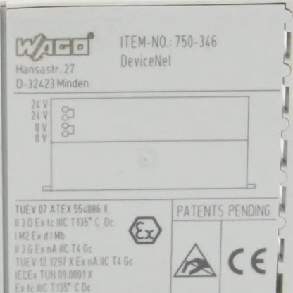 Wago 750 346 Fieldbus Coupler
