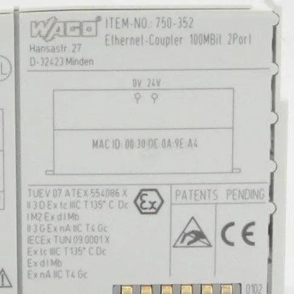 Wago 750 352 Ethernet Coupler
