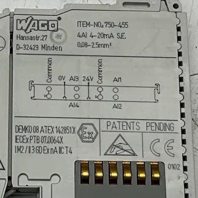 Wago 750-455 Analog Input Module