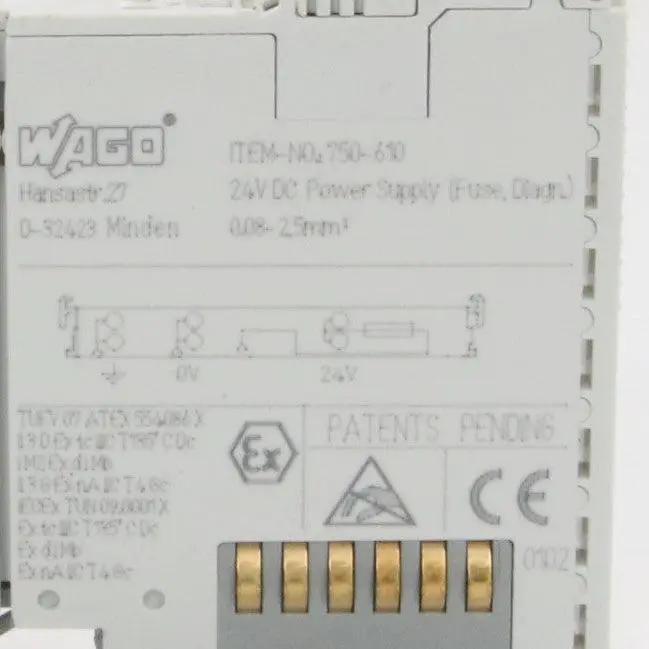 Wago 750 610 Power Supply Module
