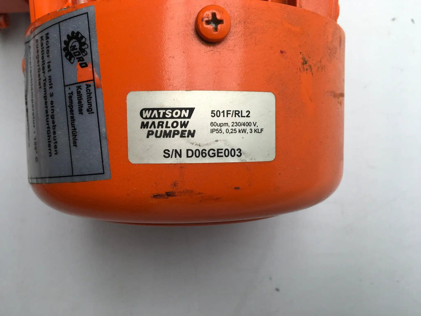 Watson Marlow 501F/RL2 Close Coupled Peristaltic Pump