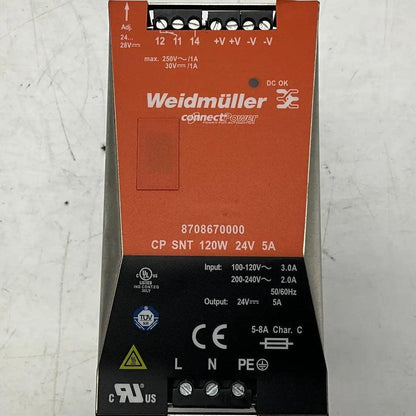 Weidmuller Connect Power 8708670000 Switched-Mode Power Supply