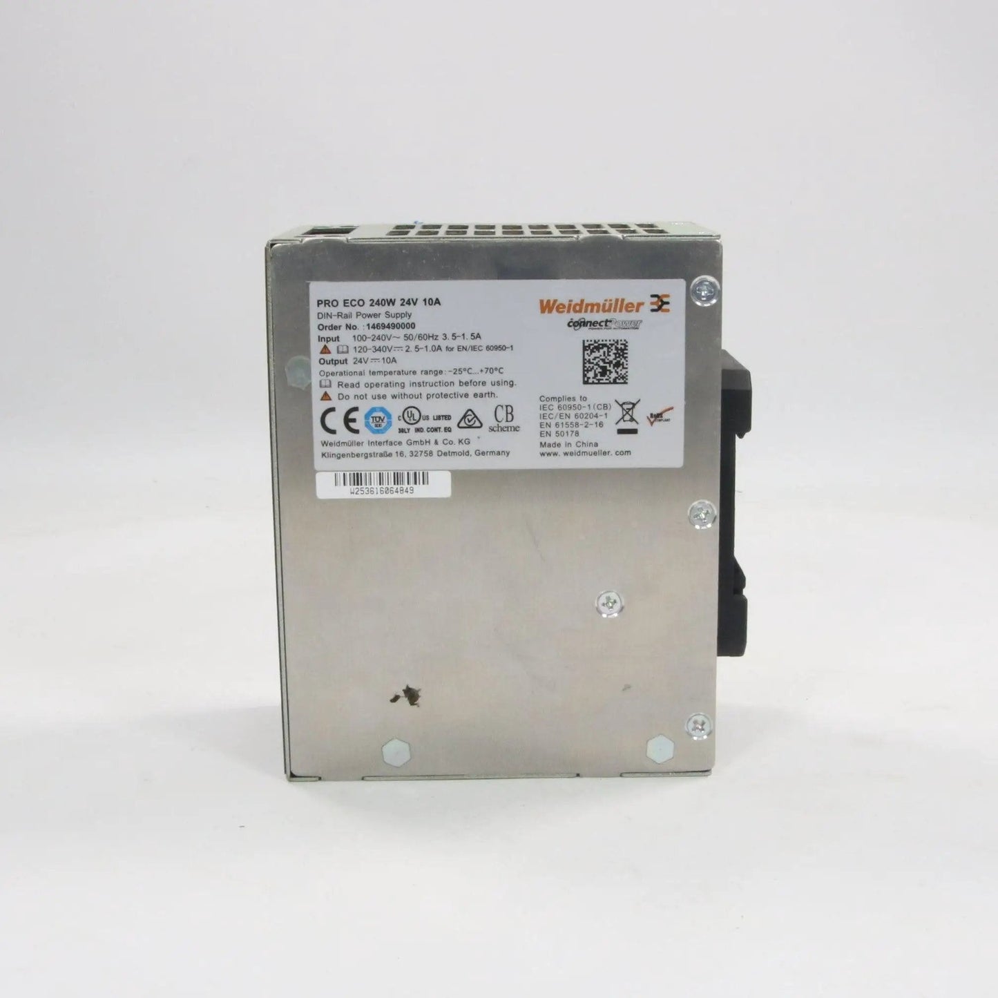 Weidmuller Pro Eco 240W 24V DIN Rail Power Supply