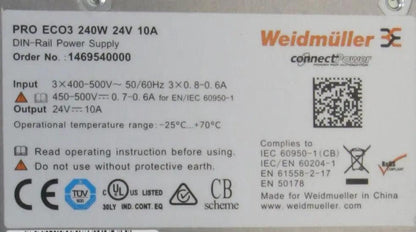 Weidmuller Pro Eco 3 DIN Rail Power Supply